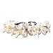 Festie Fever Light Up White Flower Crown with 3 Modes