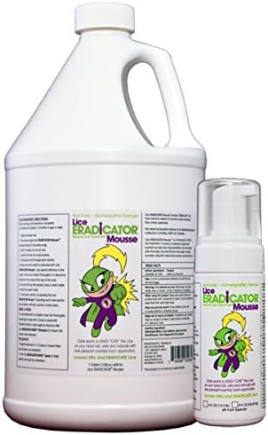 Natural Head Lice Treatment ERADICATOR Mousse Gallon Refill and Foam Applicator Combo
