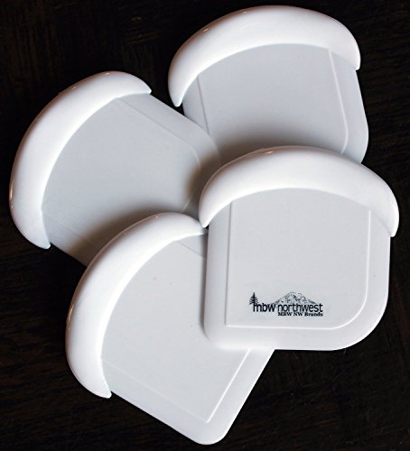 Nylon Plastic Pot, Pan & Dish Scraper by MBW NW Brands, Set of 4, White