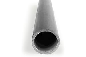 ONLINE METALS OnlineMetals 6061 Aluminum Tube-Round, Unpolished (Mill) Finish, Extruded, T6 Temper, ASTM B221, 1.25" Outside Diameter, 0.125" Wall Thickness, 1" Inside Diameter, 48" Length