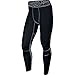 Nike New Men's Pro Combat Hypercool Compression Tights Black/Cool Grey/Cool Grey Large