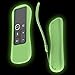 for Apple TV Remote Case SIKAI Shockproof Protective Silicone Cover for Apple TV 4K / 4th Gen / 5th Gen Siri Remote Skin Holder Skin-Friendly Anti-Slip Anti-Lost with Remote Loop (Glow in Dark Green)