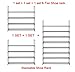 HOMEFORT 4-Tier Shoe Rack, Metal Shoe Tower,20 Pairs Shoe Storage Shelf, Entryway Stackable Shoes Organizer with 4 Tiers Metal Shelves, for Closet, Hallway, Entryway, Grey