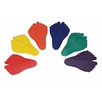 American Educational Products Feet Markers, Assorted Colors, Set of 6