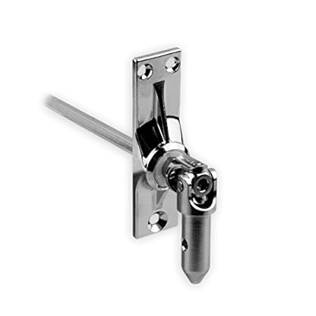 DIWARO.® | Rolladen Gelenklager G013, 45 Grad Umlenkung, Grundplatte 22 x 85 mm mit 3 Befestigungslöcher, Kurbelzapfen Anschl