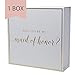 Maid of Honor Proposal Box with Gold Foiled Text | Set of 1 Empty Box | Perfect for Will You Be My MOH gift and wedding present