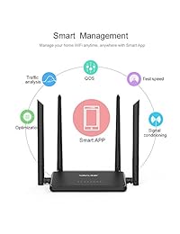wavlink N300 WiFi Router con antenas externas 5dBi High Gain 4 x, Smart Router correa de 2,4 GHz Singnal extensor con IEEE 802.11b g n