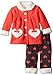 Little Lass Baby Girls' 2 Piece Polar Fleece Set Hearts, Calypso Coral, 6-9 Months
