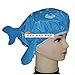 AUCH New/Durable/Cute Bouffant Cartoon Dolphin Design Blue/Purple Random Color Waterproof Double Layer Children/Kids Shower Cap/Hat/Spa Lovely Bathing Caps