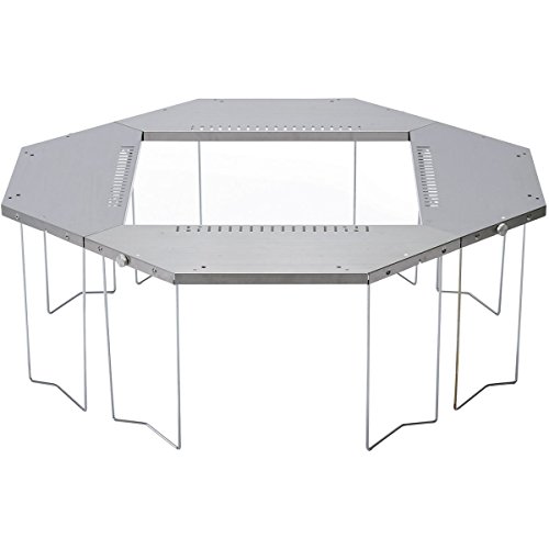 Snow Peak Unisex Jikaro Fire Ring Table Stainless One Size