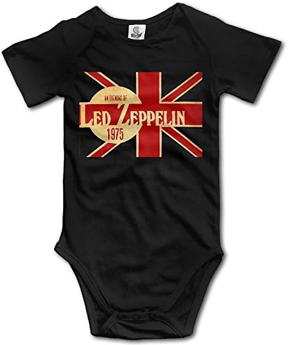 Cotton Baby Youths Led Zeppelin 1975 Album Rock Band Onesie Style Bodysuit