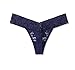 Amazon Brand - Mae Women's Lace Thong Underwear, 3 pack