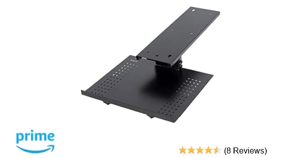 Amazon Com Vivo Black Sliding 19 X 6 Inch Tray Track Adjustable