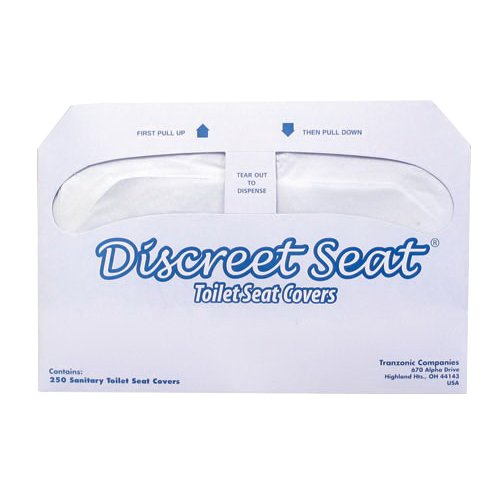 Hospeco Discreet Seat Halffold Toilet Seat Covers 20 Packs Of 250