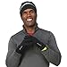 TrailHeads Men’s Running Gloves - Black Touchscreen Gloves - Lightweight Gloves - Medium