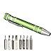 SWATOM 8 in 1 Mini Screwdriver Set Small Screwdrivers Pen Magnetic Repair Tools EDC Compact Gadgets Computer Eyeglasses Home Improvement (Green)