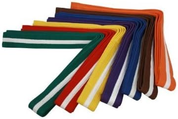 White Striped Color Belt (Blue, 1)