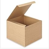 8 in. X 8 in. X 6in. Kraft Gift Boxes - Pack of 5 Brown Color
