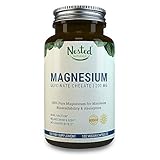 Magnesium Glycinate Chelate 150mg in Vegan Capsules, Better Absorbing than Tablets | 100% Pure & Non-Buffered for Maximum Bioavailability & Absorption with NO Laxative Effect - Non-GMO
