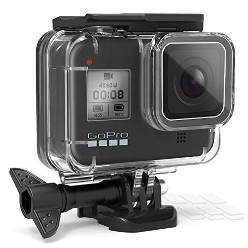 Waterproof Case for GoPro Hero 8 Black Action Camera, 200FT/61M Underwater Photography Housing Case Diving Protective Case Housing Shell with 12pcs Anti Fog Inserts for GoPro Hero 8 Black Camera - Thumbnail 7