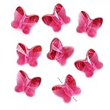 SWAROVSKI ELEMENTS Crystal Butterfly Beads #5754 6mm Fuchsia (8)