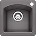 BLANCO, Cinder 441477 DIAMOND SILGRANIT Drop-In or Undermount Bar Sink, 15