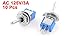 uxcell 10PCS SPDT On/On 2 Position Miniature Toggle Switch AC 125V/3A