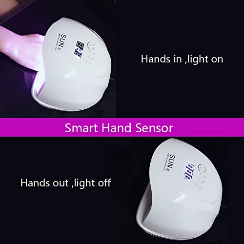 image for Easy Buy Everyday 54W UV LED Nail Lamp Dryer Curing Lamp for Gel Polis