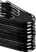 Zoyer Plastic Hangers - 20 Pack, Black - Space Saving Shirt & Suit Hangers