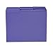 Staples File Folders, 1/3-Cut Tab, Assorted Position, Letter Size, Perfect for Home, Office, Classroom, 100-Pack, Purple