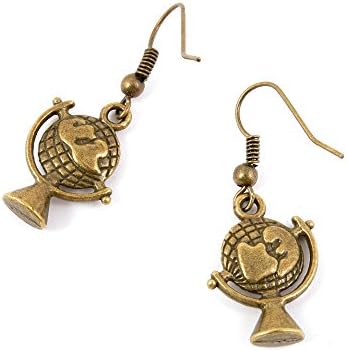 1 Pair Earring Jewelry Making Charms Antique Bronze Findings Hooks Supplies Wholesale Supply Handmade H6KB3 Globe