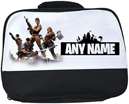 Shires Art Printing Fortnite Personalised Lunch Bag, Lunch Box, Children's Lunch, Any Name