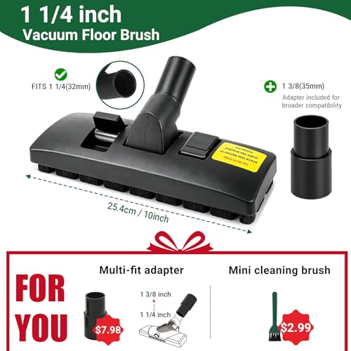 EZ SPARES 1-1/4" Vacuum Brush for Hardwood & Carpet photo 9