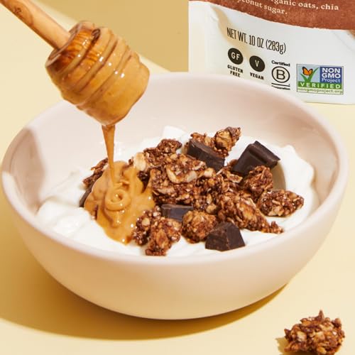 PURELY ELIZABETH, CHOCOLATE PEANUT BUTTER, ANCIENT GRAIN GRANOLA, GLUTEN-FREE, NON-GMO (10OZ BAG)