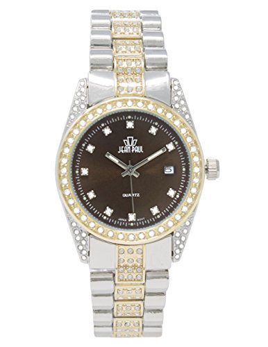 Jean Paul Men s Quartz Metal and Alloy Watch, Color:Two Tone Band (Model: 28283)