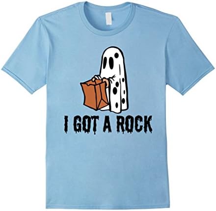 Mens I got a rock Halloween T-Shirt Large Baby Blue