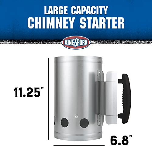 KINGSFORD Heavy Duty Deluxe Charcoal Chimney Starter BBQ Chimney