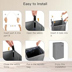 Airensky Laundry Hamper Collapsible Laundry Basket