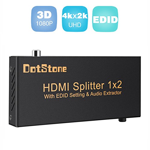 UPC 614591197898, HDMI Audio Extractor Splitter 2 Port HDMI Splitter 1 in 2 out With EDID Setting &amp; ARC &amp; Audio Extractor Converter