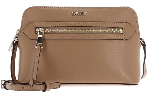 DKNY Women's Bryant Ave Mid Flap Crossbody, Cappucino, One size