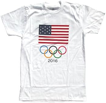 Team USA 2016 Olympics White Men's T-shirt (Small)