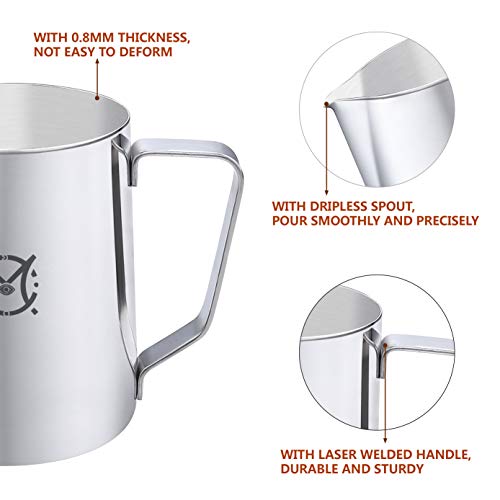 Magicafé Milk Frothing Frother Pitcher Stainless Steel with