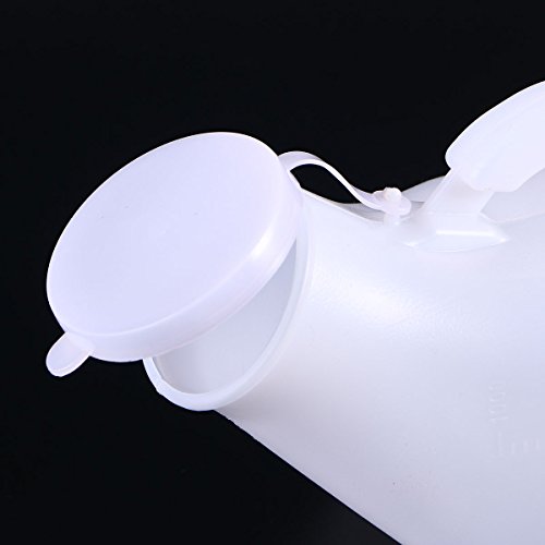 Healifty 2pcs 1000ml Travel Pee Urinal Portable Urinal Car Travel Camping Urine Bottle Emergency Toilet for Men
