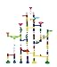 Marbulous Transparent In The Dark Marble Run - 105 Piece Set - 90 Building Pieces + 7 Standard Marbles + 8 Glow Marbles by Edushape