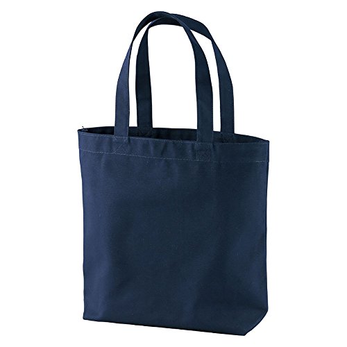 [ユナイテッドアスレ] 14.3オンス キャンバス トートバッグ(中)(ポケット付) 150801 ネイビー One Size