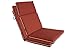 BOSSIMA Indoor Outdoor High Back Chair Cushions Replacement Patio Chair Seat Cushions Set of 2 Brick Red