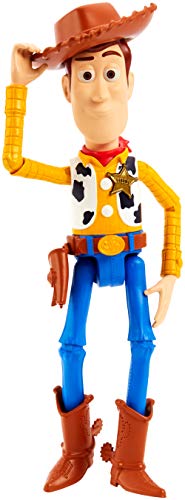 Mattel GFR27 - Toy Story 4 Sprechender Woody deutschsprachig, mit +15 Sätzen, 17 cm Spielzeug Action Figur ab 3 Jahren… – Bild 8