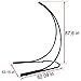 Lazy Daze Hammocks U Stand with Heavy Duty Coated Steel for Hammock Air Porch Swing Chair, 375 Pounds Capacity