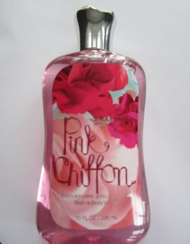 Bath and Body Works Shea Enriched Shower Gel New Improved Formula 10 Oz. (Pink Chiffon)