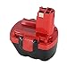 POWERAXIS 12v 3.0Ah NI-MH Replacement for Bosch BAT043 BAT045 BAT046 BAT049 BAT120 BAT139 Cordless Tools Full Capacity Battery (Red&Black)